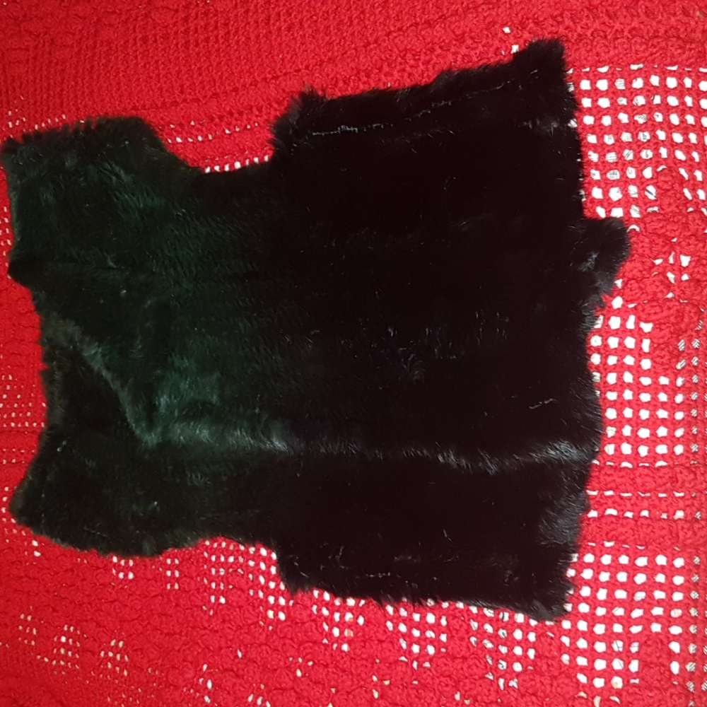 Rudsak rabbit fur knitted vest